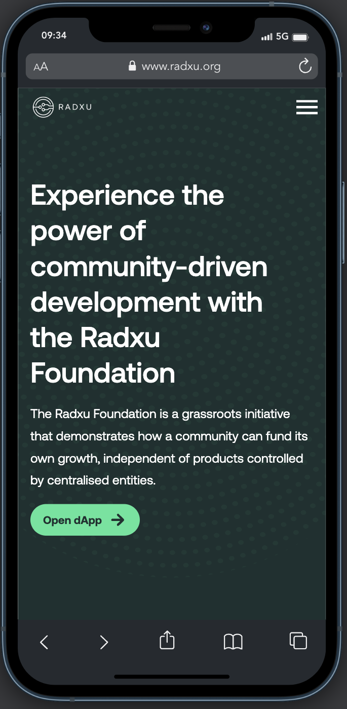 Radxu Landing Mobile 1